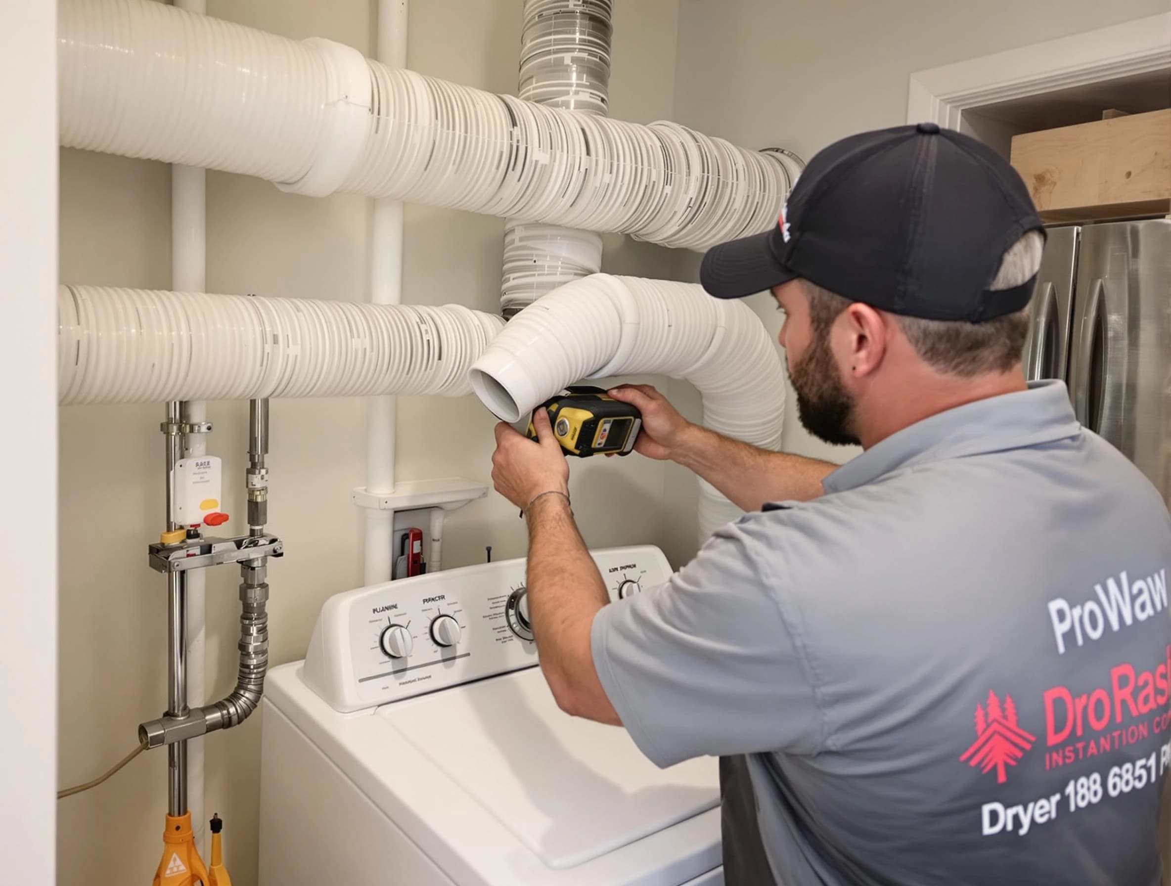 Professional dryer vent hose installation by Cumberland Dryer Vent Cleaning in Cumberland