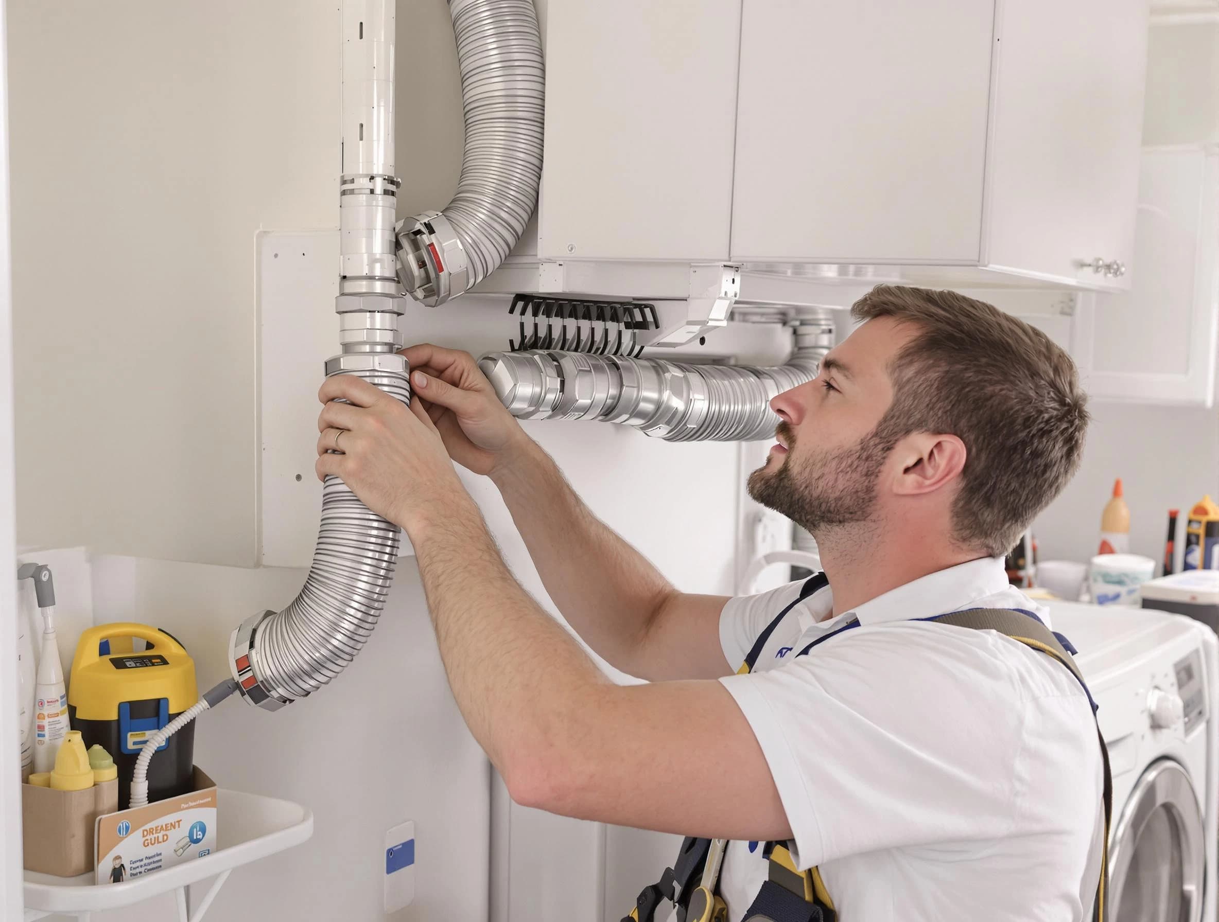 Professional dryer vent repair and installation by Cumberland Dryer Vent Cleaning in Cumberland