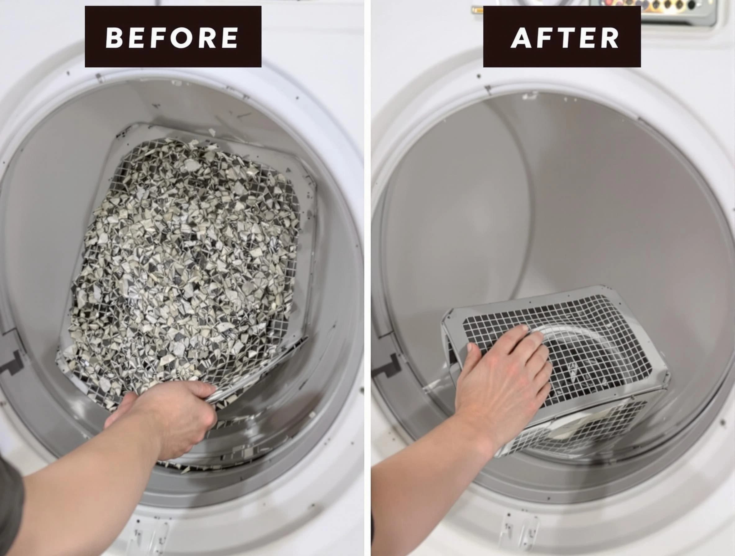 Professional lint trap cleaning by Cumberland Dryer Vent Cleaning in Cumberland