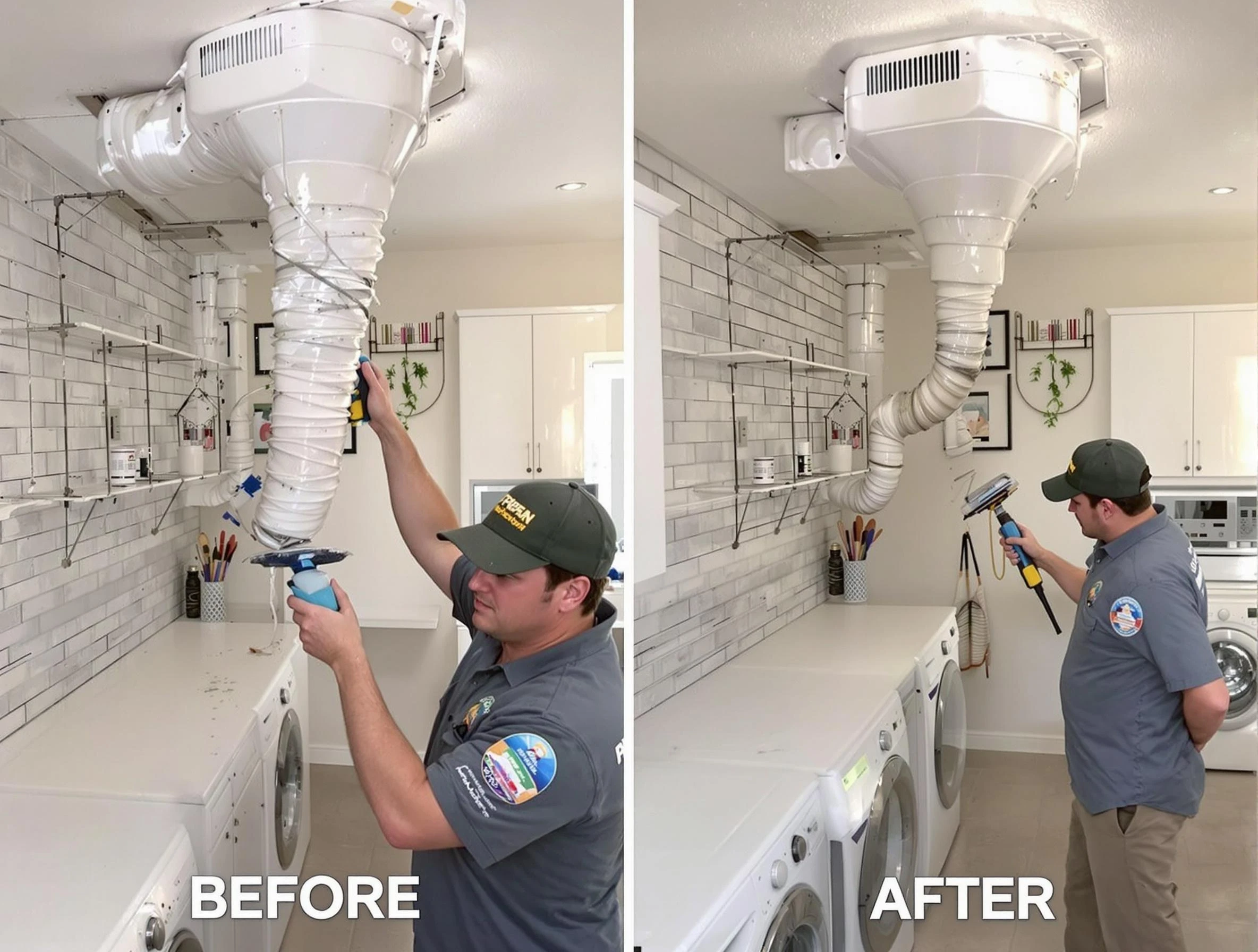 Professional dryer exhaust vent cleaning by Cumberland Dryer Vent Cleaning in Cumberland