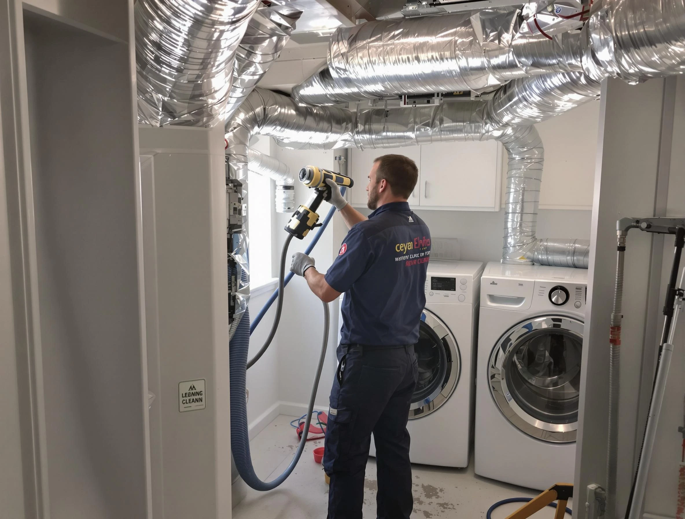 Cumberland Dryer Vent Cleaning specialist using advanced equipment for thorough duct cleaning in Cumberland